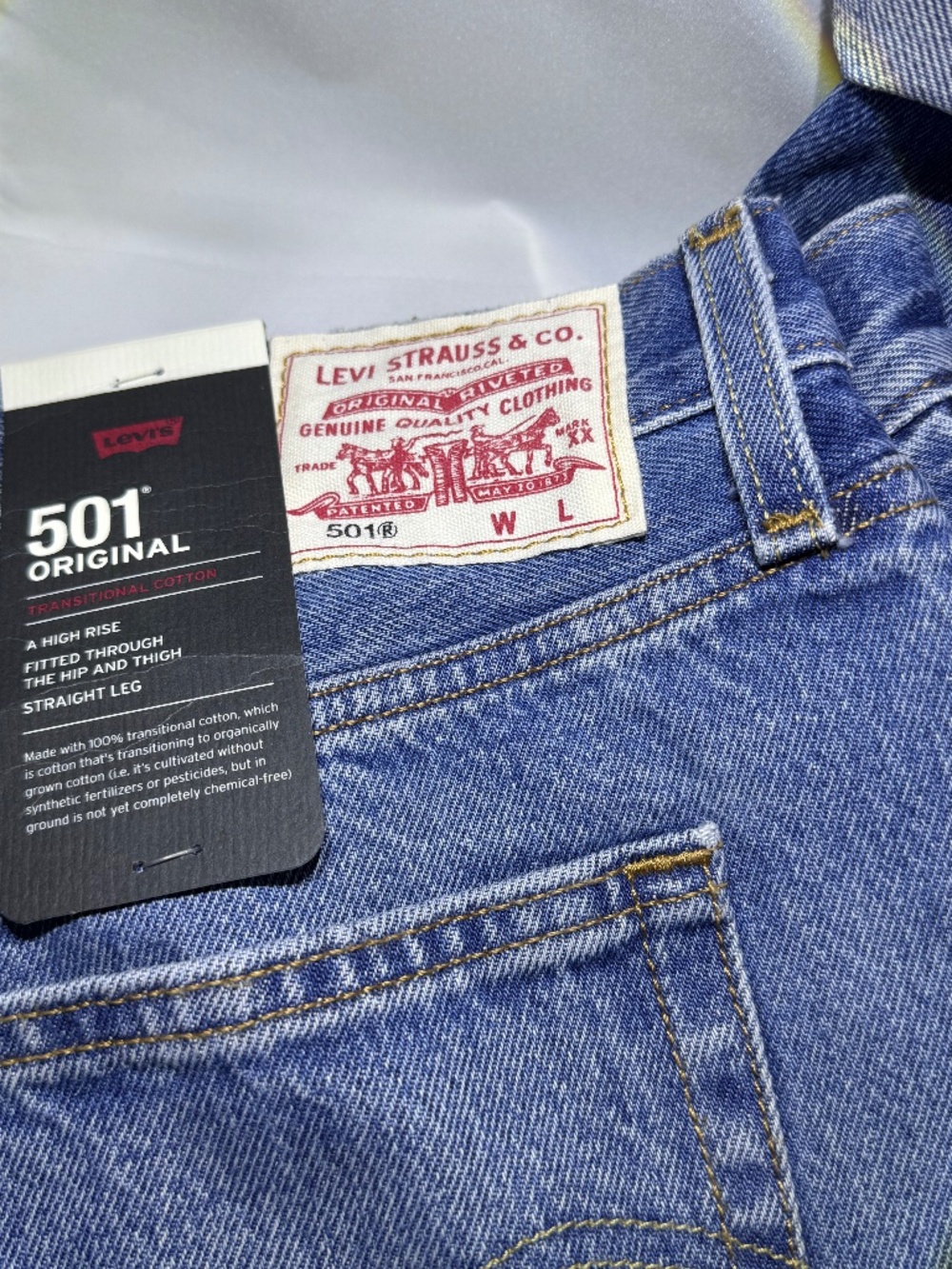 Levi’s 501 ’90s Jeans Men’s 33x30 NWT Relaxed Straight Leg Blue Denim